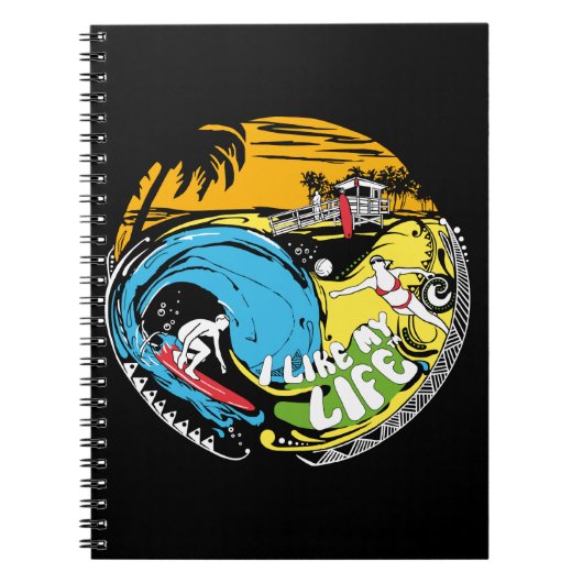 MY LIFE Surf Notebookが好き ノートブック (正面)
