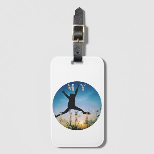 My Life Tote Bag – Inspirational Nature Design ラゲッジタグ (正面縦)