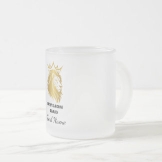 My Lion Dad – Golden Lion Father gift for Dad フロストグラスマグカップ