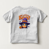 My Little Boo Cute Halloween Ghost in Witch Hat トドラーTシャツ (裏面)