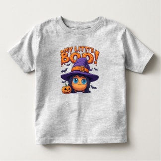 My Little Boo Cute Halloween Ghost in Witch Hat トドラーTシャツ