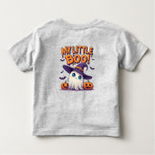My Little Boo Cute Halloween Ghost in Witch Hat トドラーTシャツ (裏面)
