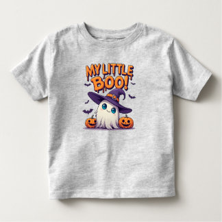 My Little Boo Cute Halloween Ghost in Witch Hat トドラーTシャツ