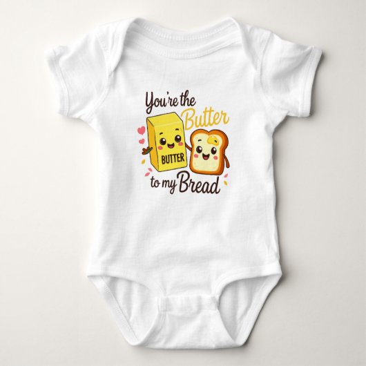 My Little Butter & Bread Baby Grow ベビーボディスーツ (正面)