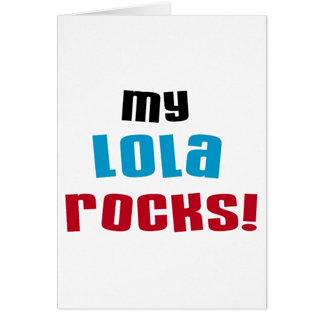 My Lola Rocks Tシャツ&ギフト (正面)
