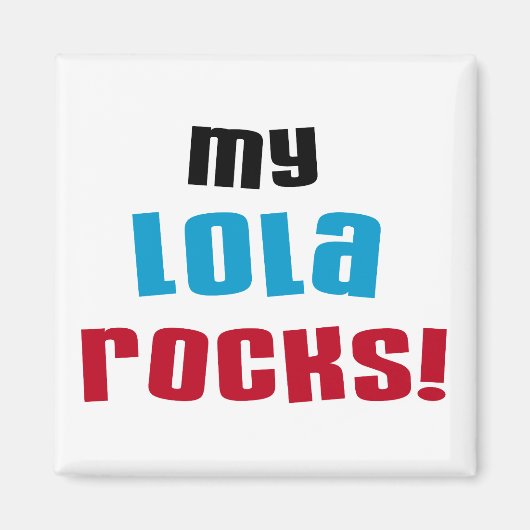 My Lola Rocks Tシャツ&ギフト マグネット (正面)
