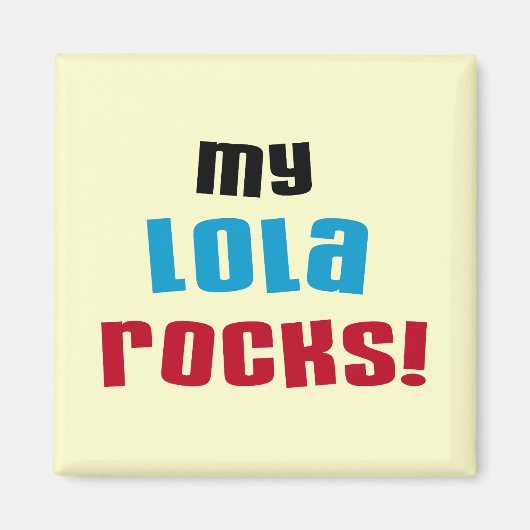 My Lola Rocks Tシャツ&ギフト マグネット (正面)