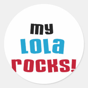 My Lola Rocks Tシャツ&ギフト ラウンドシール