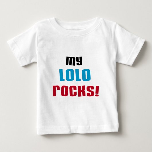 My Lolo Rocks Tシャツ&ギフト ベビーTシャツ (正面)
