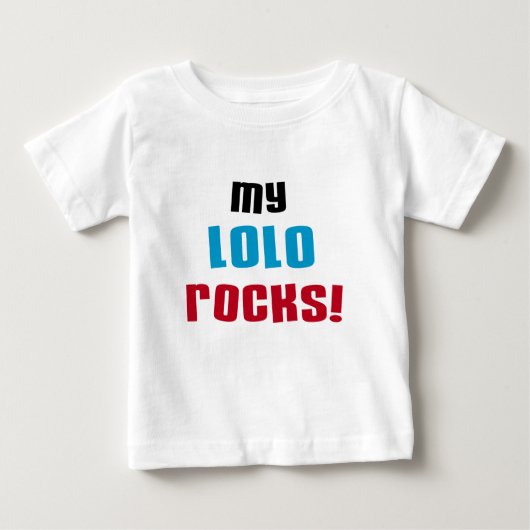 My Lolo Rocks Tシャツ&ギフト ベビーTシャツ (正面)
