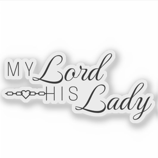 My Lord His Lady - "The Lorts"シリーズ シール (正面)