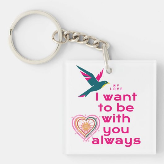 My love キーホルダー (正面)