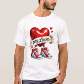 My Love – バレンタインTシャツ Tシャツ (正面)