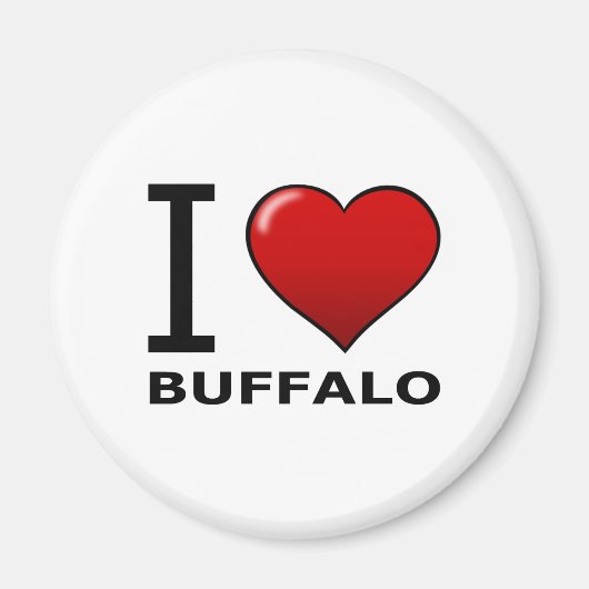 MY LOVE BUFFALO, NY - NEW YORK マグネット (正面)