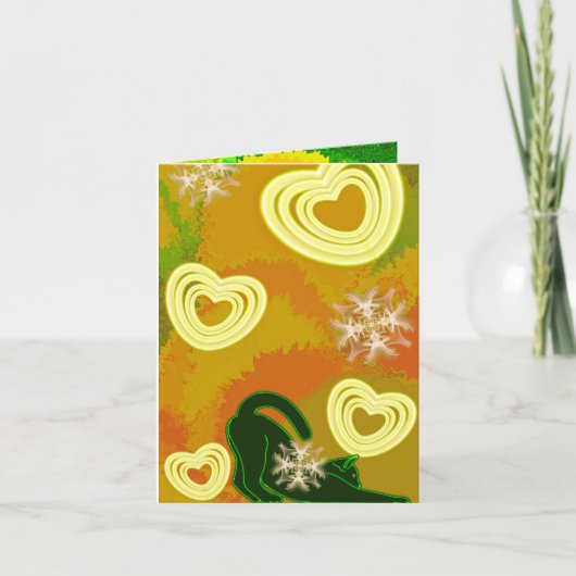 My love for my cat 招待状 (正面)