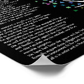 "My love grows like a tree" Ketubah  Cerificate ポスター (角)