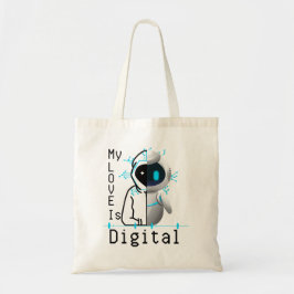 My Love is Digital.w トートバッグ