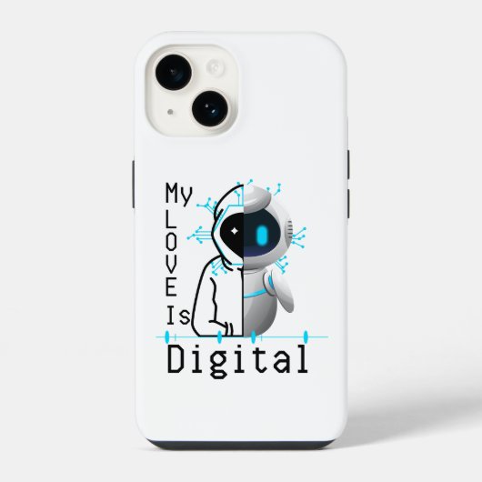 My Love is Digital.w iPhoneケース (裏面)