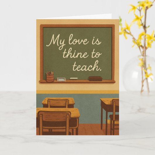 My love is thine to teach  カード (黄色い花)