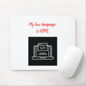 My Love Language is HTML マウスパッド (マウス)