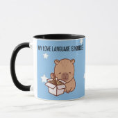 My Love Language Is Noodles | Kawaii Capybara Coff マグカップ (左)