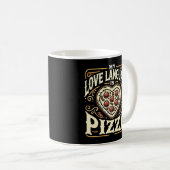 My Love Language Is Pizza - おもしろいグルメバレンタイン コーヒーマグカップ (正面右)