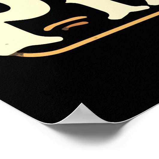 My Love Language Is Pizza - おもしろいグルメバレンタイン ポスター (角)