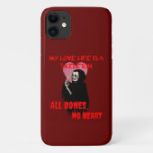 My Love Life is a Skeleton All Bones Noハート Case-Mate iPhoneケース (裏面)