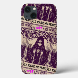 My Love Life is a Skeleton All Bones Noハート iPhone 13ケース