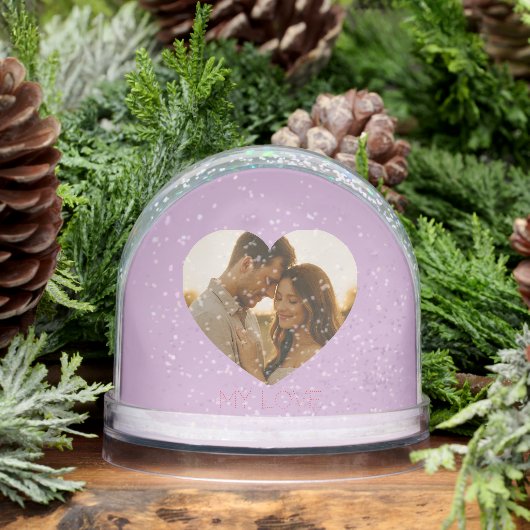 My love Minimal couple custom Snow Globes (冬)