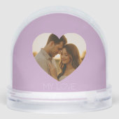 My love Minimal couple custom Snow Globes (裏面)
