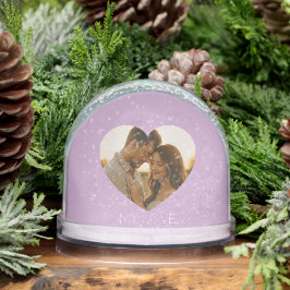My love Minimal couple custom Snow Globes