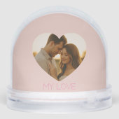 My love Minimal couple custom Snow Globes (裏面)
