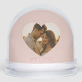 My love Minimal couple custom Snow Globes (正面)