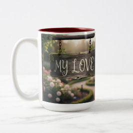 My Love Mug | Romantic Coffee Mug Gift for Couples ツートーンマグカップ