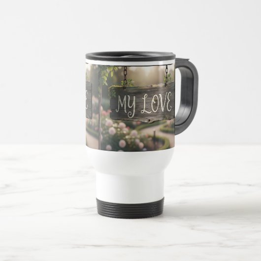 My Love Mug | Romantic Coffee Mug Gift for Couples トラベルマグ (正面右)