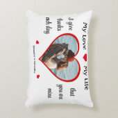 My Love My Lifeロマンチックなハート写真 アクセントクッション (正面(垂直))