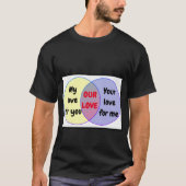 My Love Your LoveラブカップルTシャツ Tシャツ (正面)