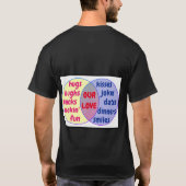 My Love Your LoveラブカップルTシャツ Tシャツ (裏面)