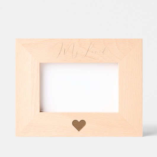 My Loved – レーザーで彫刻された写真フレームと聞く レーザー彫刻フレーム (正面)