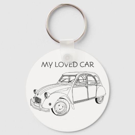 My loved car: Citroën 2 CV キーホルダー (正面)
