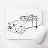 My loved car: Citroën 2 CV マウスパッド (マウス)