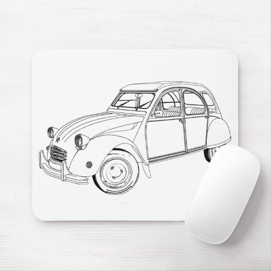 My loved car: Citroën 2 CV マウスパッド (マウス)