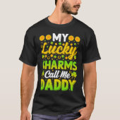 My Lucky Charms Call Me Daddy  St Patricks Day Men Tシャツ (正面)