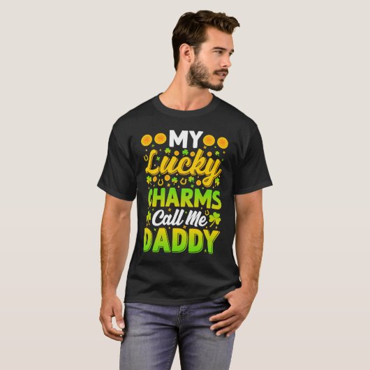 My Lucky Charms Call Me Daddy  St Patricks Day Men Tシャツ (正面フル)