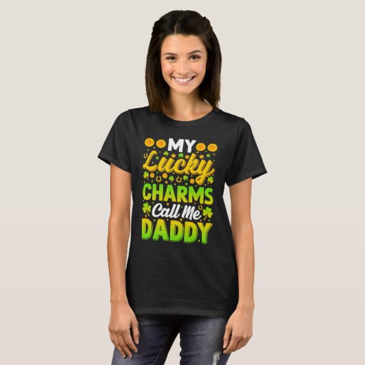 My Lucky Charms Call Me Daddy St Patricks Day Men Tシャツ (正面フル)