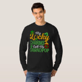 My Lucky Charms Call Me Grandpop Happy St Patricks Tシャツ (正面フル)