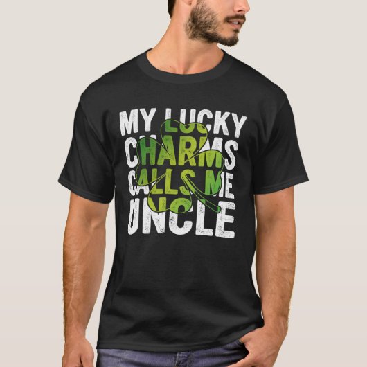 My Lucky Charms Call Me Uncle Shamrock C Tシャツ (正面)