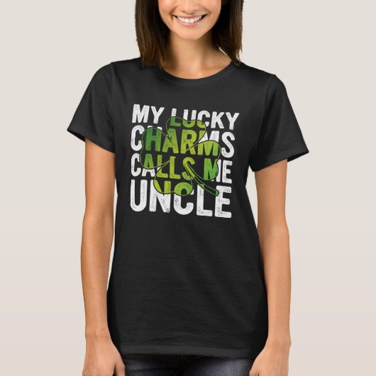My Lucky Charms Call Me Uncle Shamrock C Tシャツ (正面)