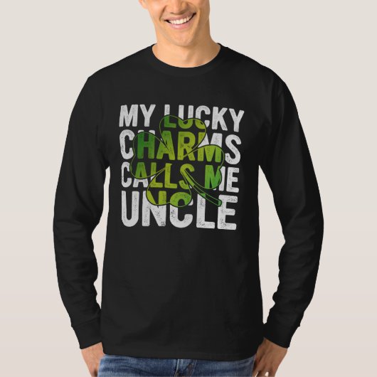 My Lucky Charms Call Me Uncle Shamrock C Tシャツ (正面)